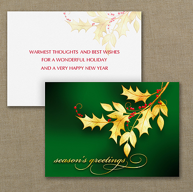 Christmas Holly Cards